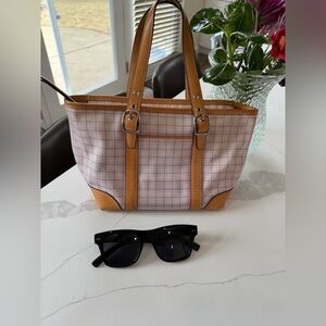 vintage mini Coach Hamptons tote bag